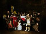 Rembrandt's 'Nachtwacht' uitgevoerd door Cibap studenten