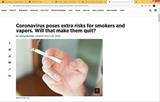 Niet rokers hebben minder kans op COVID-19 - en een betere kans op herstel